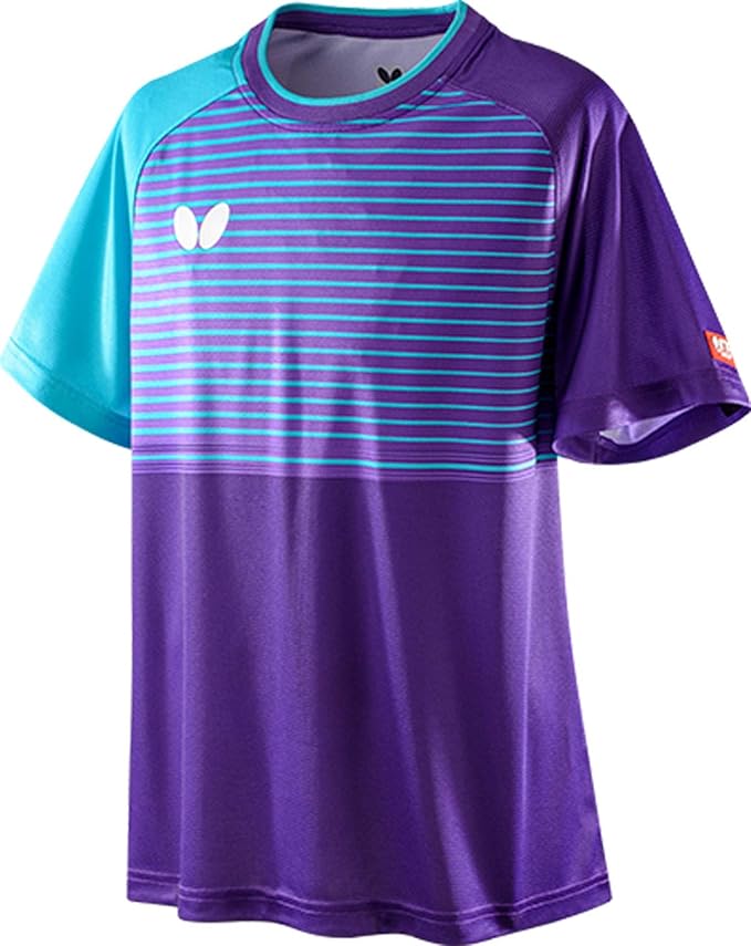 butterfly 蝴蝶 乒乓球 比赛衫 线条纹衬衫 男女通用 官方比赛适用